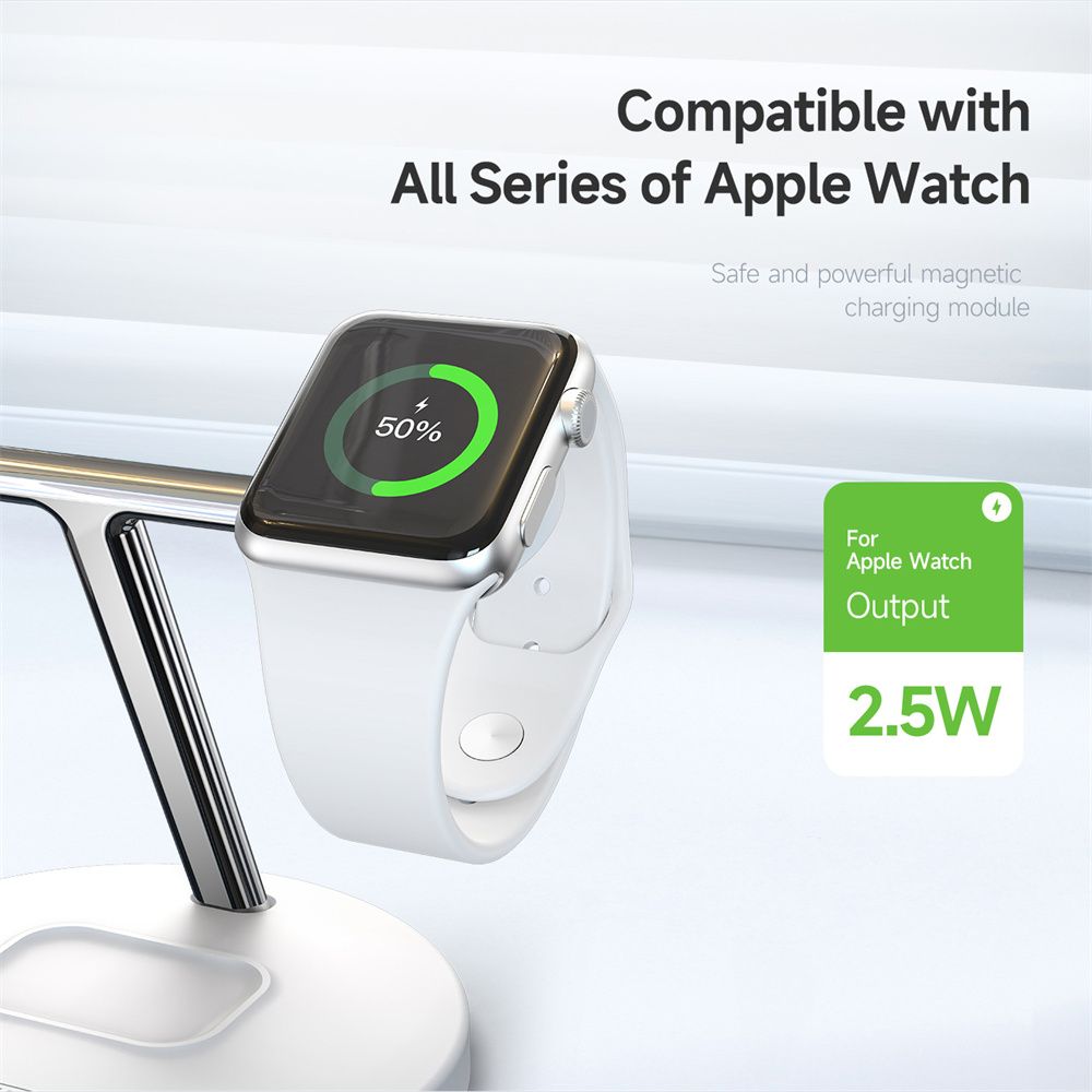 Duzzona W9 - Đế sạc MagSafe 3-in-1 15W Magnetic Wireless Charger for iPhone / Apple Watch / AirPods