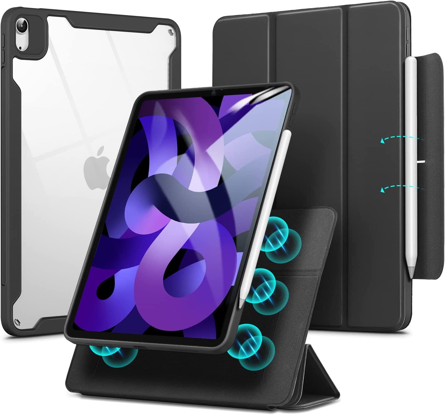 Bao da iPad nam châm 2 in 1 Hybrid 360 đa chức năng
