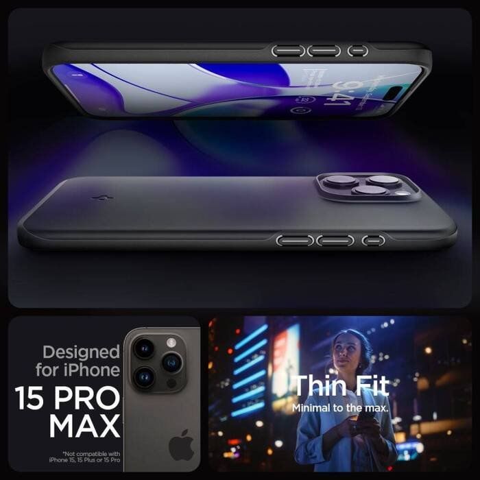 Ốp lưng iPhone 15 Pro Max Spigen Thin Fit
