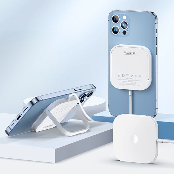 Sạc 3-in-1 wireless charger Duzzona W7 with Charging Stand for Android/Apple Devices