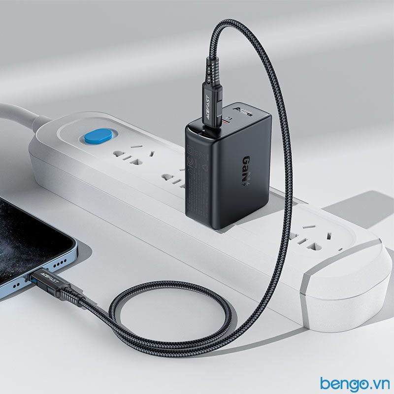 Sạc Nhanh ACEFAST A31 GaN PD3.0 50W 2 Cổng USB-C (US) - Bảo Hành 24 Tháng