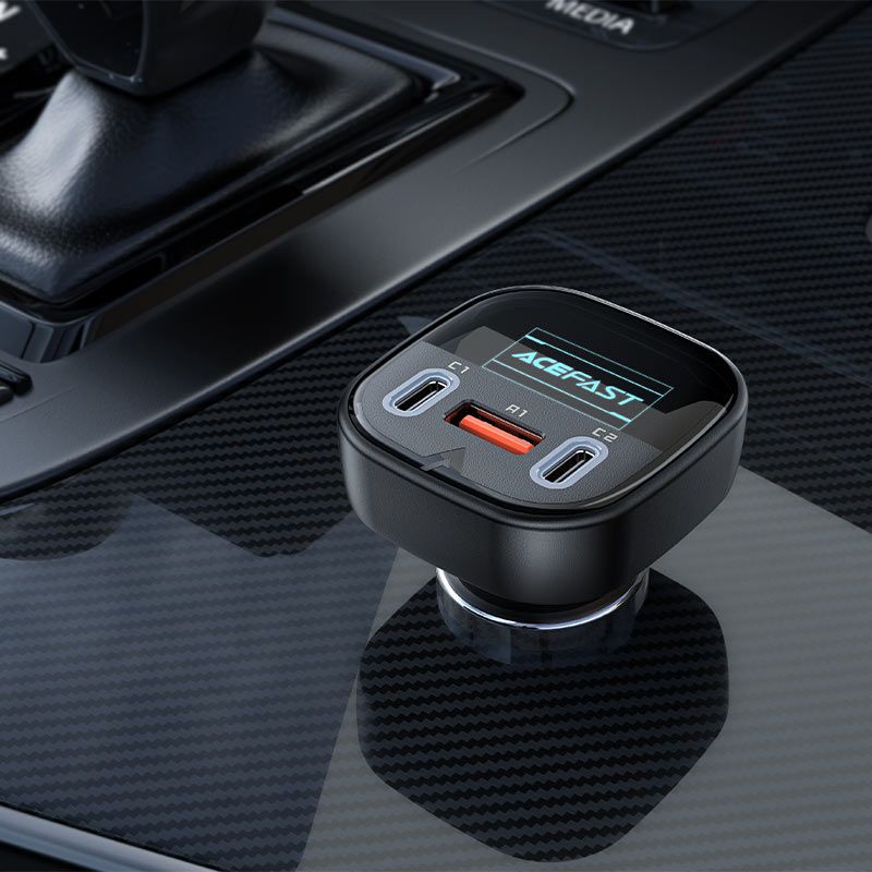 Sạc nhanh xe hơi ACEFAST B5 101W 3 cổng (2xUSB-C+USB-A)