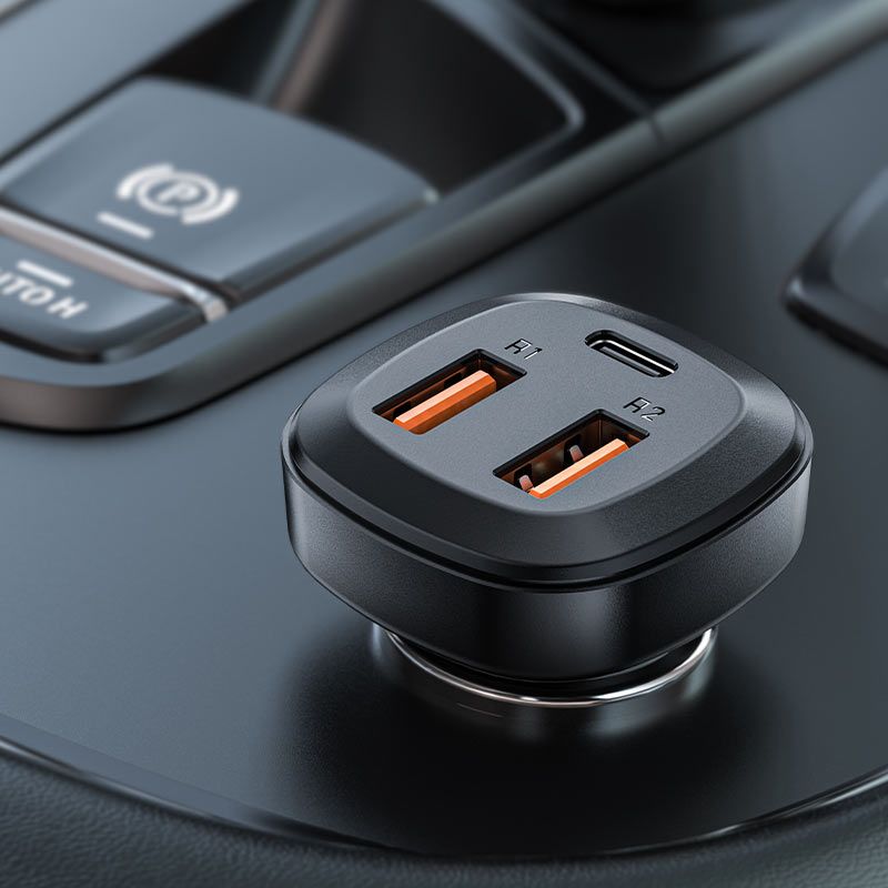 Sạc nhanh xe hơi ACEFAST B9 66W 3 cổng (2xUSB-C+USB-A)