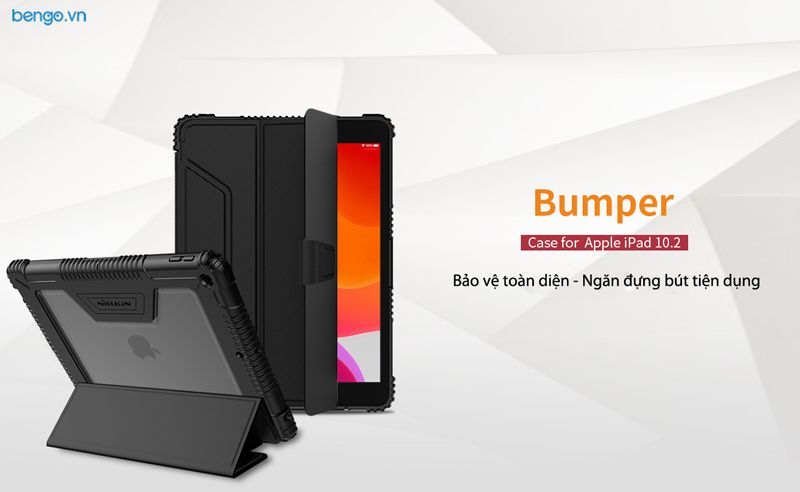 Bao da iPad 10.2 inch 2019/2020 NILLKIN Bumper Leather with Pencil Holder