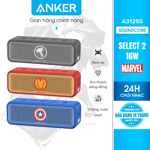Loa Bluetooth SOUNDCORE Anker Select 2 Marvel - A3125