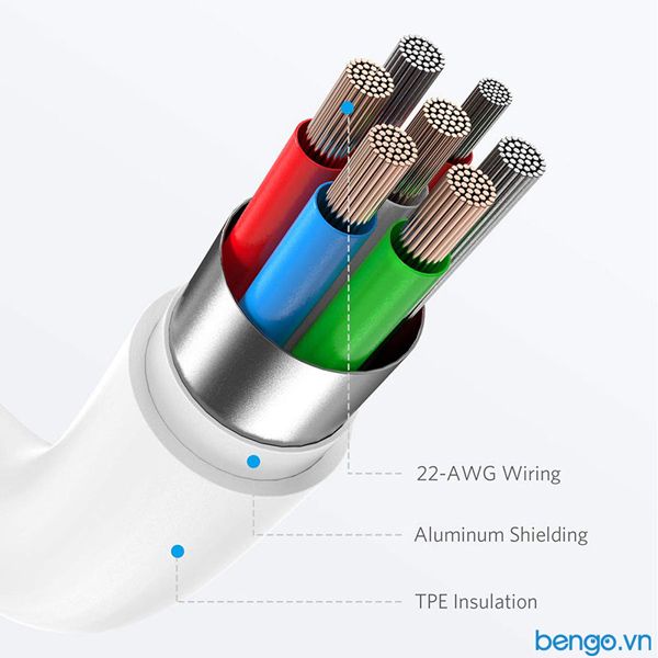 Cáp Điện Thoại Anker PowerLine Select USB-C To Lightning MFi Dài 1.8m - A8613