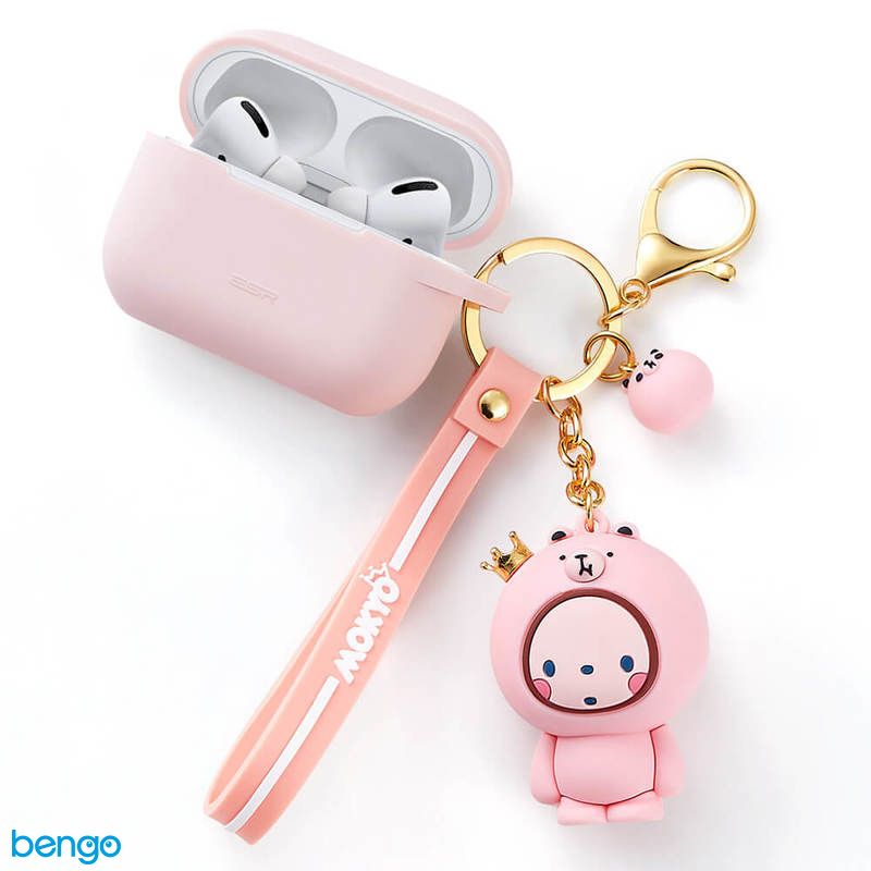 Vỏ Ốp Airpods Pro Silicone Bounce Series Kèm Móc Khoá MOKYO Xinh Xắn ESR