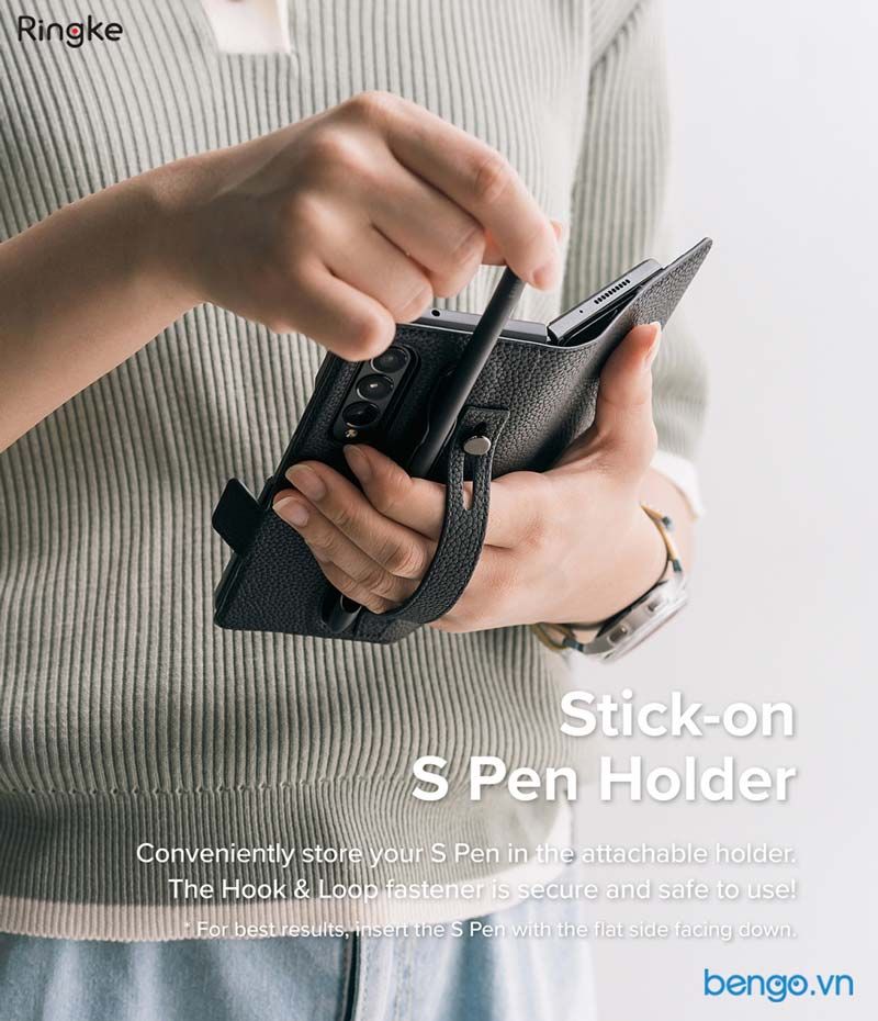 Bao Da Samsung Galaxy Z Fold 4 RINGKE Folio Signature EZ Strap Plus