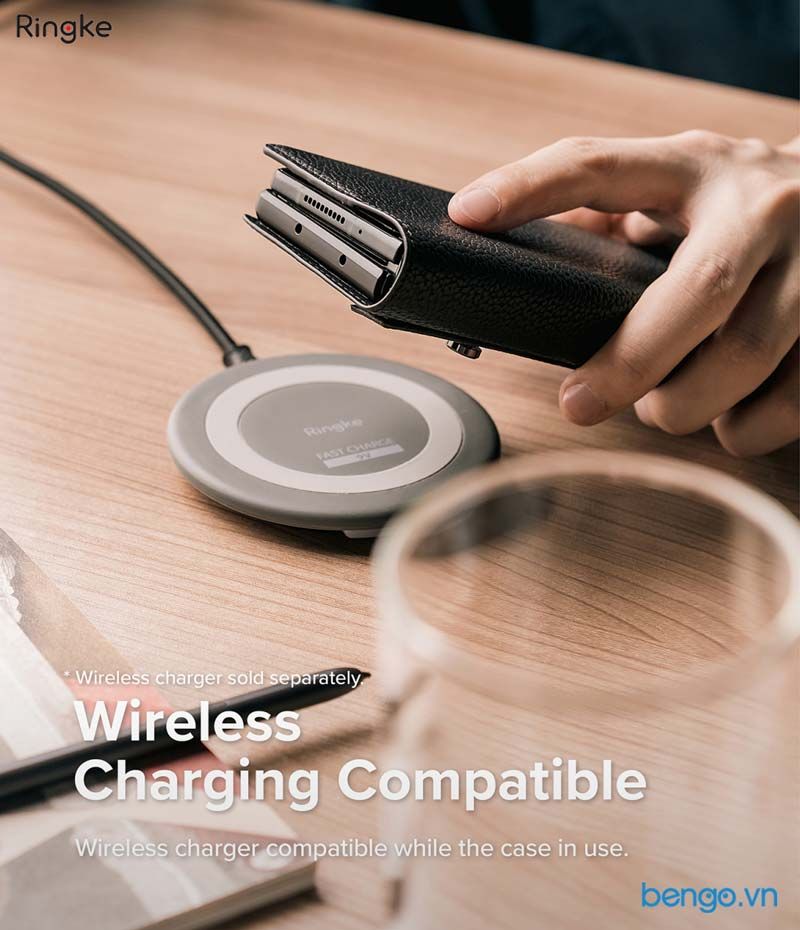 Bao Da Samsung Galaxy Z Fold 4 RINGKE Folio Signature EZ Strap Plus