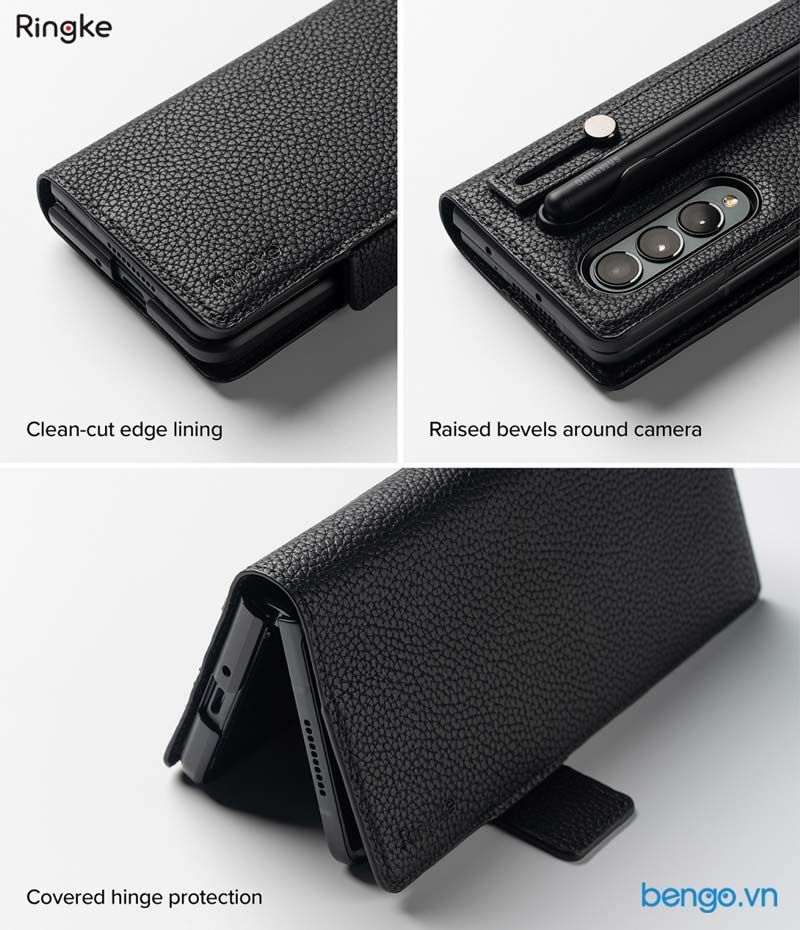 Bao Da Samsung Galaxy Z Fold 4 RINGKE Folio Signature EZ Strap Plus