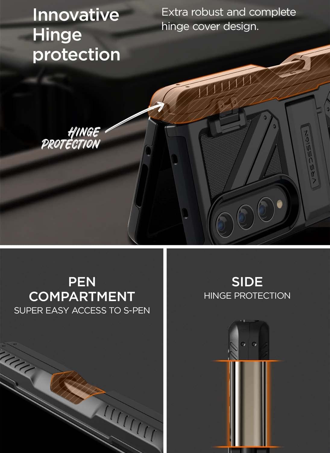 Ốp lưng Samsung Galaxy Z Fold 4 Terra Guard Ultimate S VRS Design