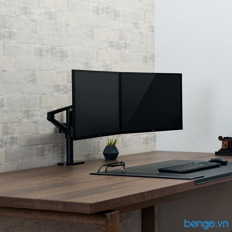 Giá Treo 2 Màn Hình UP OL-2 Cao Cấp Xoay 360