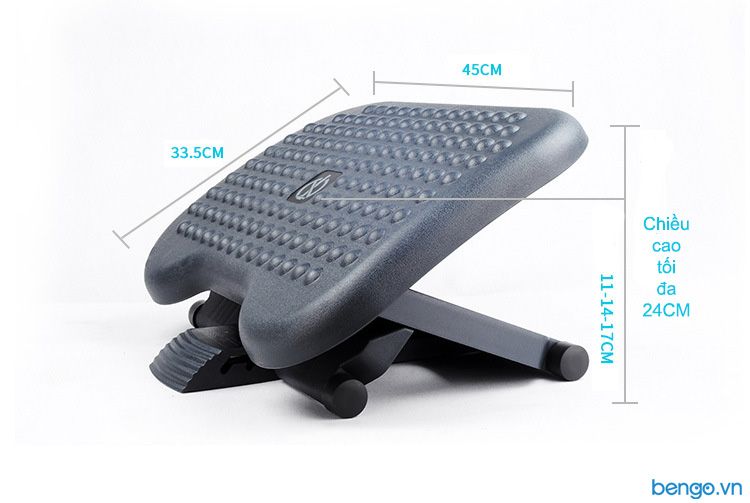 Giá kê chân bàn học tập, làm việc chống gù lưng, mỏi mệt Footrest FR-6031