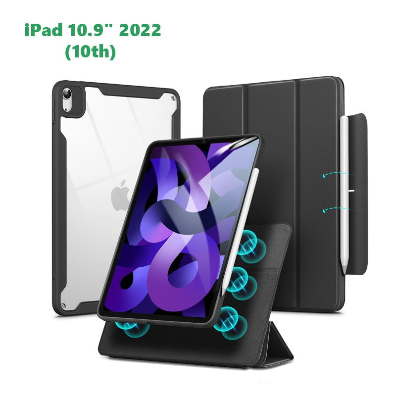 Bao da iPad nam châm 2 in 1 Hybrid 360 đa chức năng