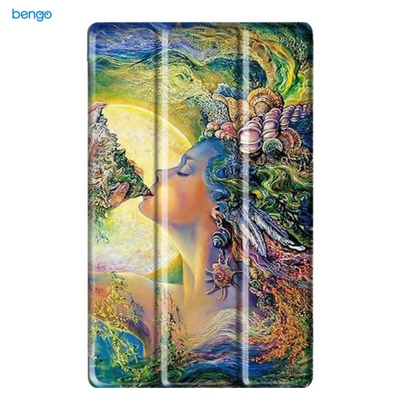 Bao Da Amazon Fire 7 (2017-2019) Họa Tiết Hoa Văn