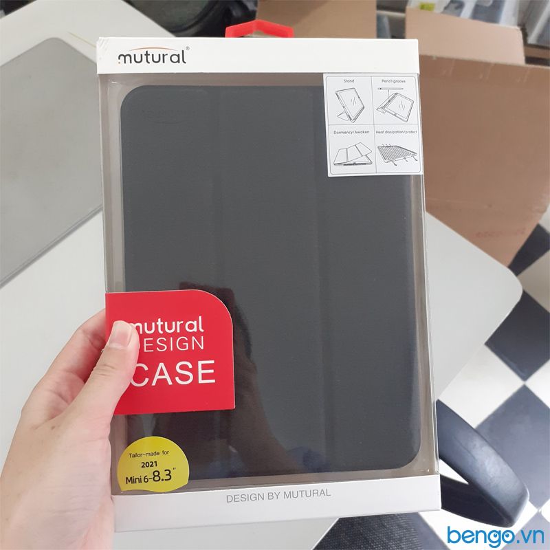 Bao Da IPad Mini 6 2021 MUTURAL With Pencil Holder