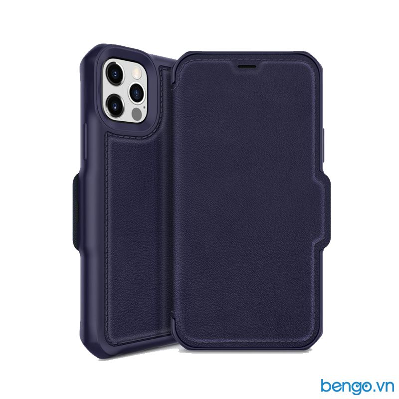 Bao Da iPhone 12/12 Pro ITSKINS Hybrid // Folio Leather Antimicrobial