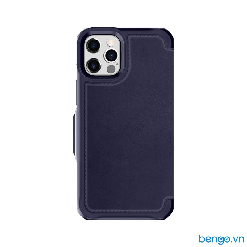 Bao Da iPhone 12 Pro Max ITSKINS Hybrid // Folio Leather Antimicrobial