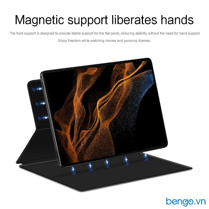 Bao da nam châm Samsung Galaxy Tab S10 FE/S9/S9 FE/S9+/S9 Ultra siêu mỏng