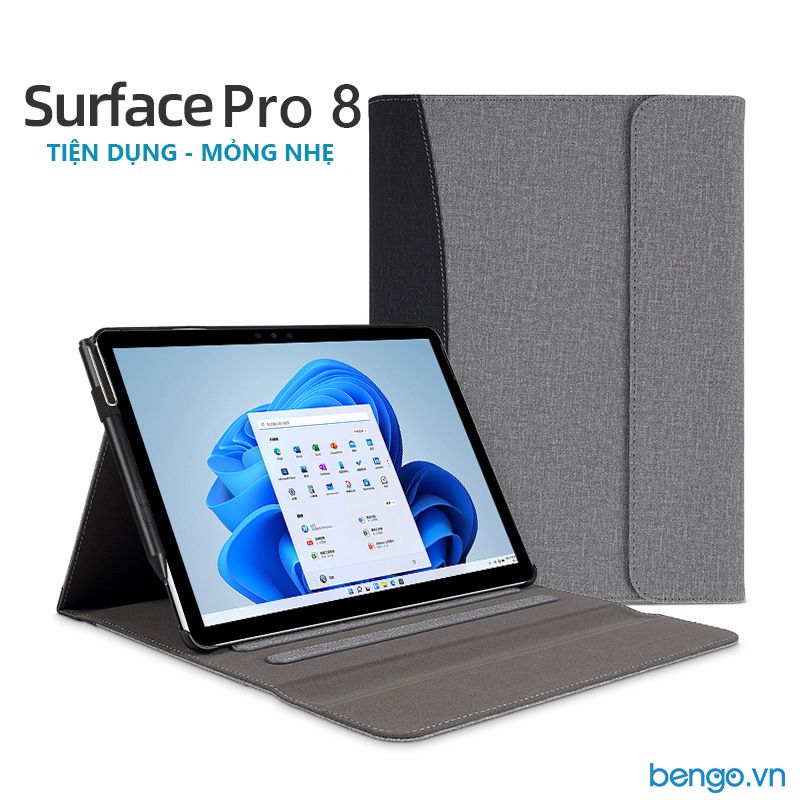 Bao Da Microsoft Surface Pro 11/10/9/8/7/Surface Go 1/2/3 Zaki Kẻ Sọc