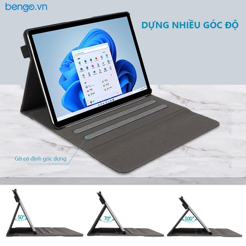 Bao Da Microsoft Surface Pro 11/10/9/8/7/Surface Go 1/2/3 Zaki Kẻ Sọc