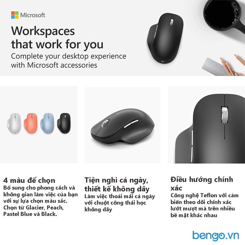Chuột Microsoft Bluetooth Ergonomic Mouse Mới
