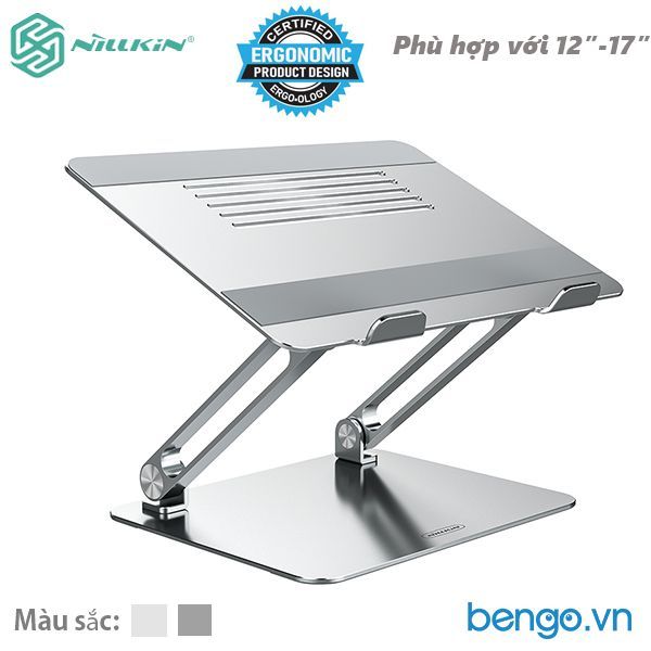 Đế Dựng Laptop Nillkin ProDesk Điều Chỉnh Được Độ Cao, Góc Nhìn