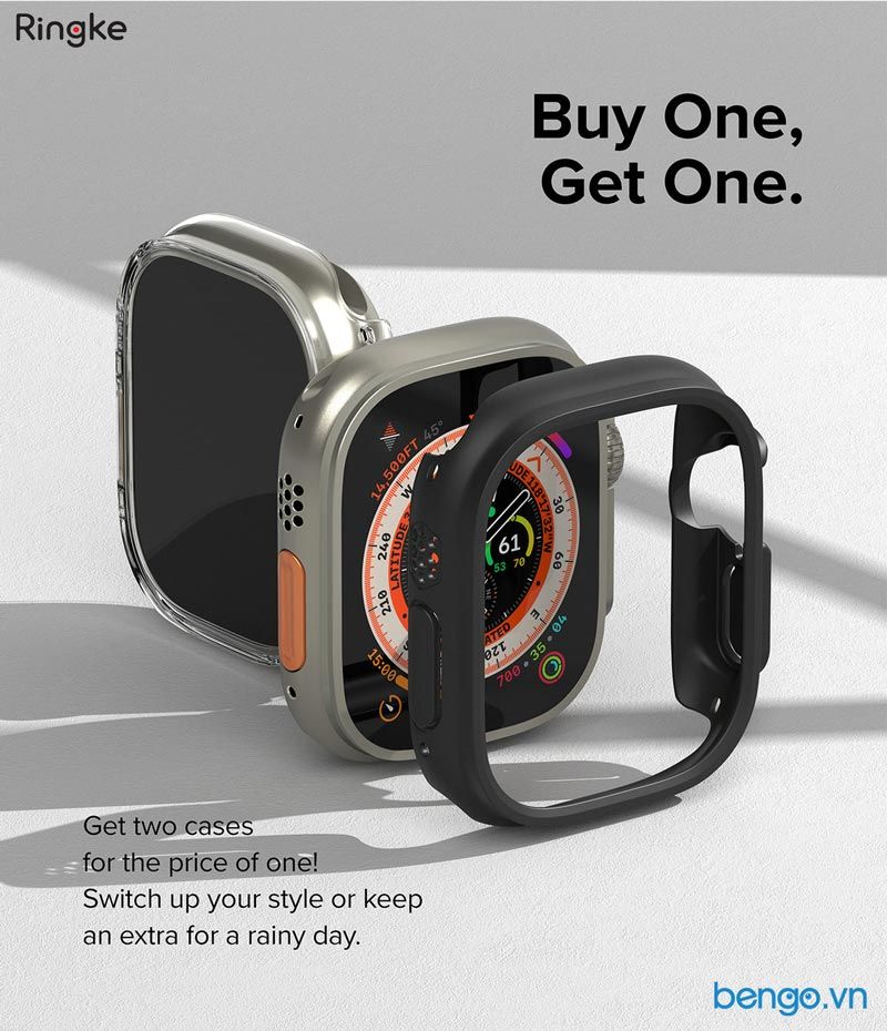 Bộ 2 Ốp Apple Watch Ultra 2/1 RINGKE Slim