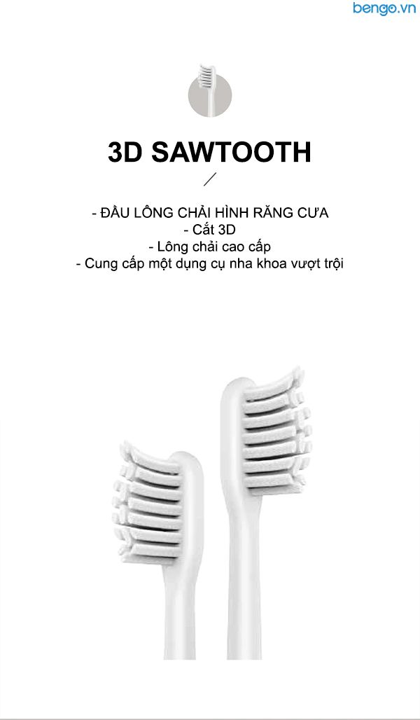 Bộ 3 Đầu Bàn Chải Điện MiPOW (FDA USA)