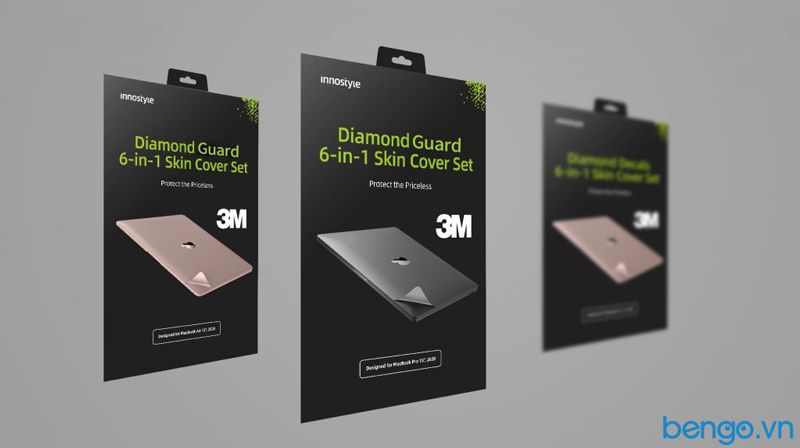 Bộ dán 3M INNOSTYLE Diamond Guard 6 in 1 cho Macbook Air 13