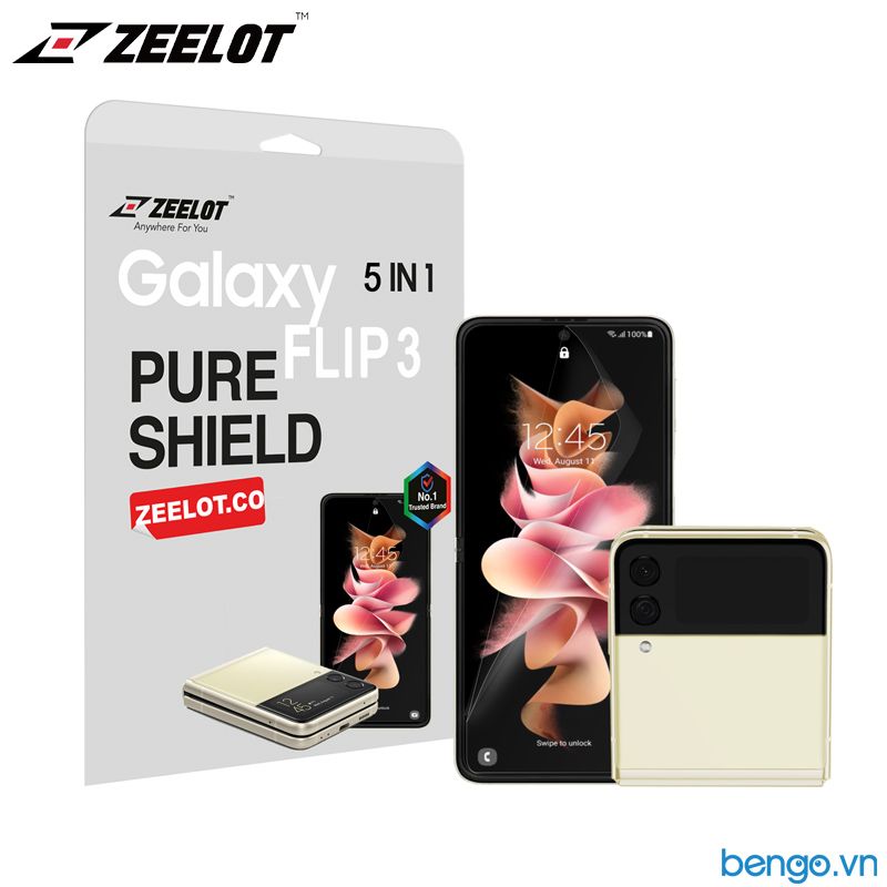 Bộ Dán Full ZEELOT 5 In 1 Cho Samsung Galaxy Z Flip 4 5G