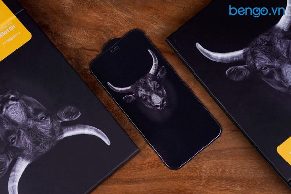 Dán cường lực iPhone 12 Pro Max MIPOW Kingbull HD (2.7D) Premium chống vân tay