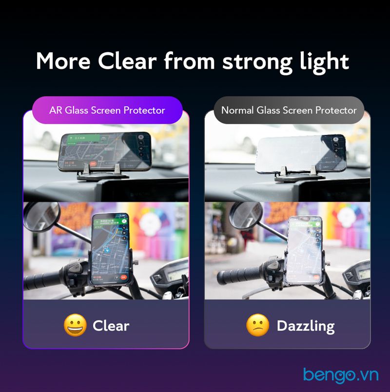 Dán cường lực iPhone 16 Pro Hoda Chống Nhìn Trộm + Chống Chói (Anti-Peeper with Anti-Reflection)