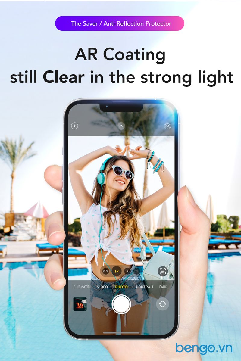 Dán cường lực iPhone 16 Pro Hoda Chống Nhìn Trộm + Chống Chói (Anti-Peeper with Anti-Reflection)