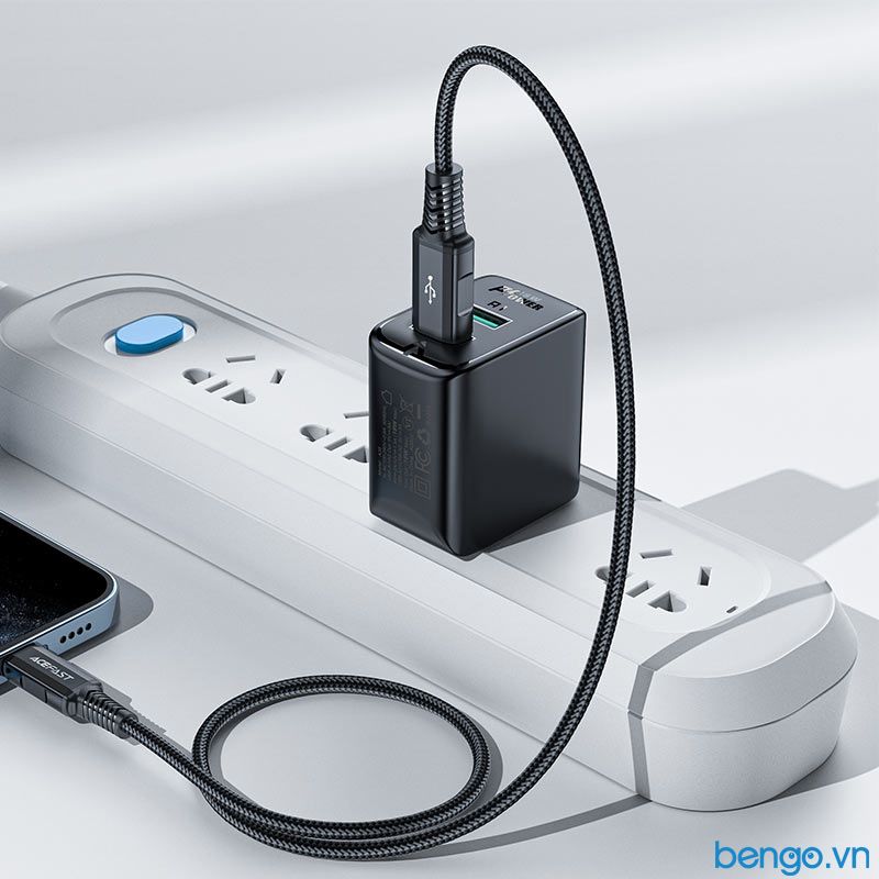 Sạc Nhanh ACEFAST A35 QC18W 2 Cổng USB-A (US) - Bảo Hành 24 Tháng