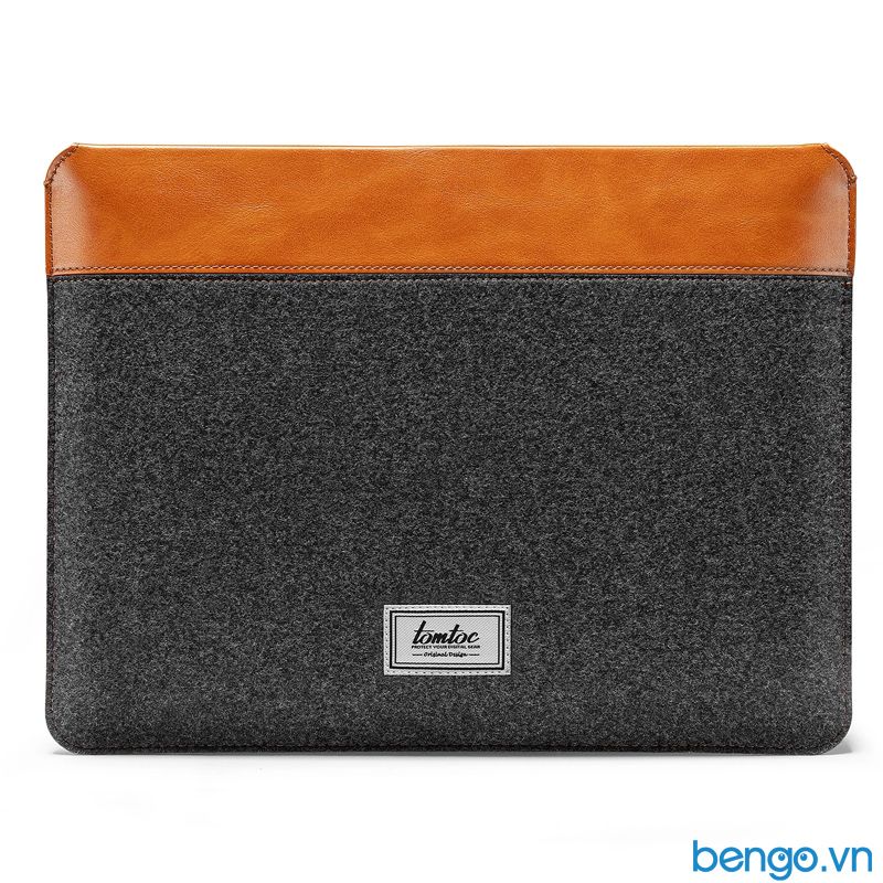 Túi Chống Sốc TOMTOC Felt Và PU Leather Cho Macbook Pro/Air 13