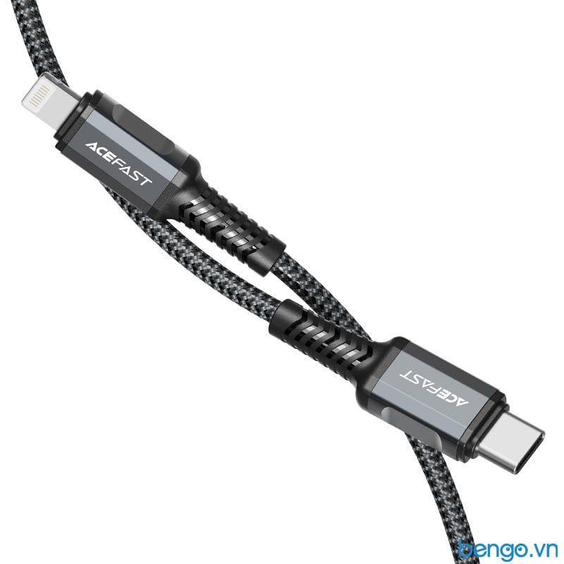 Cáp ACEFAST USB-C To Lightning MFi Đầu Nối Hợp Kim Nhôm Dài 1.2m - C1-01