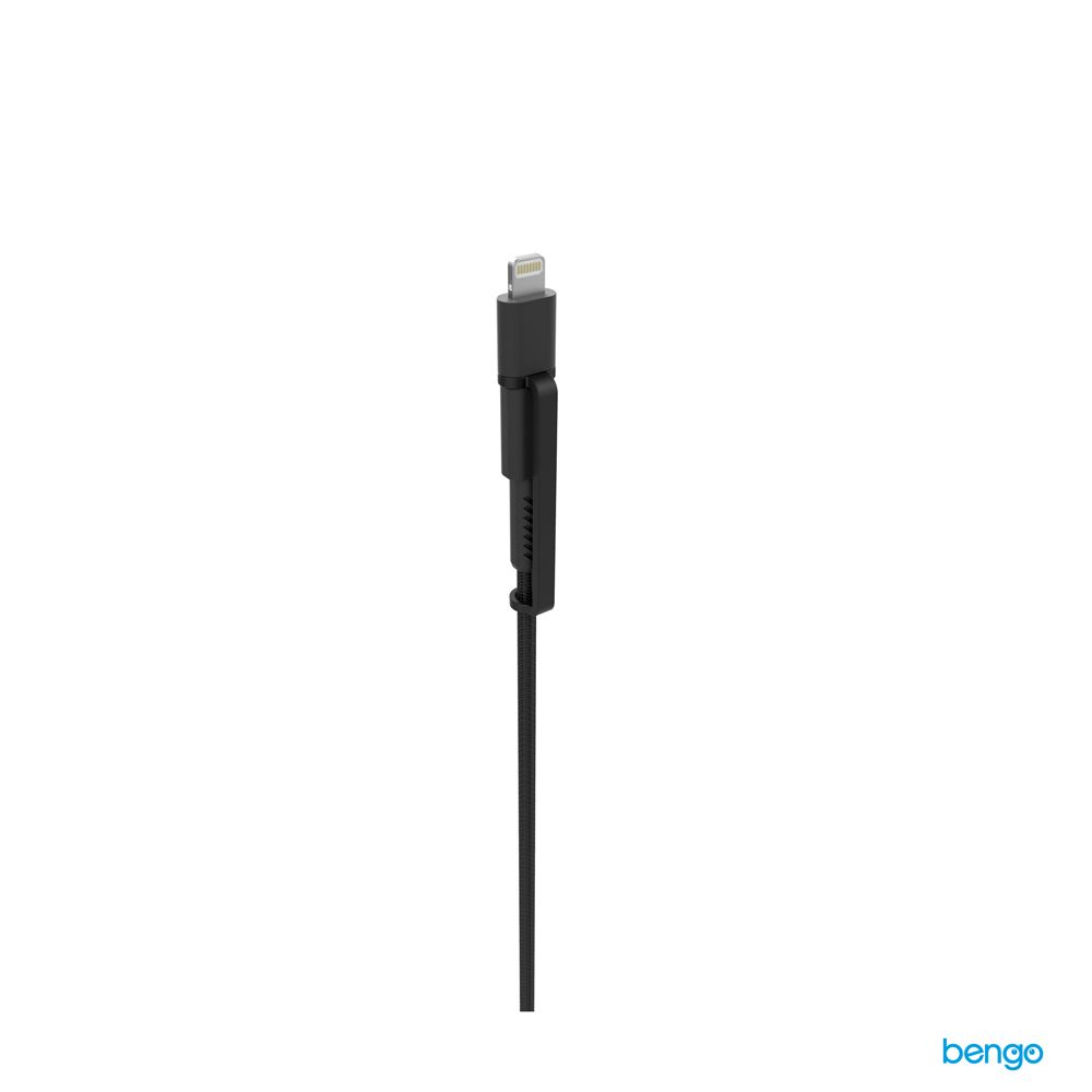Cáp Mophie PRO 2 Đầu Chuyển | USB-A To Lightning & Micro-USB