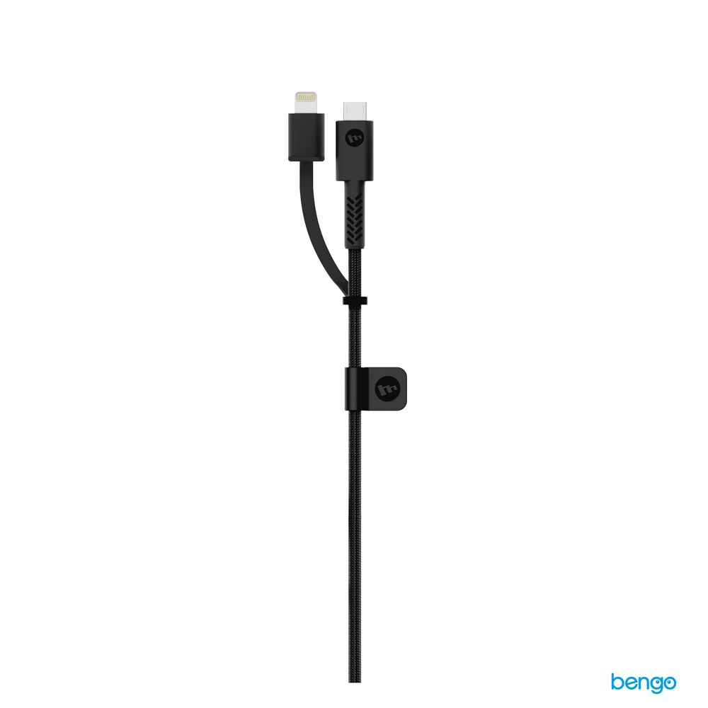 Cáp Mophie PRO 2 Đầu Chuyển | USB-A To Lightning & Micro-USB