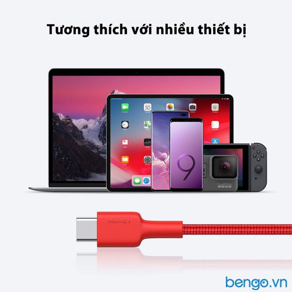 Cáp Aukey USB-C To USB-C 60W Dài 1.2m - CB-CD29