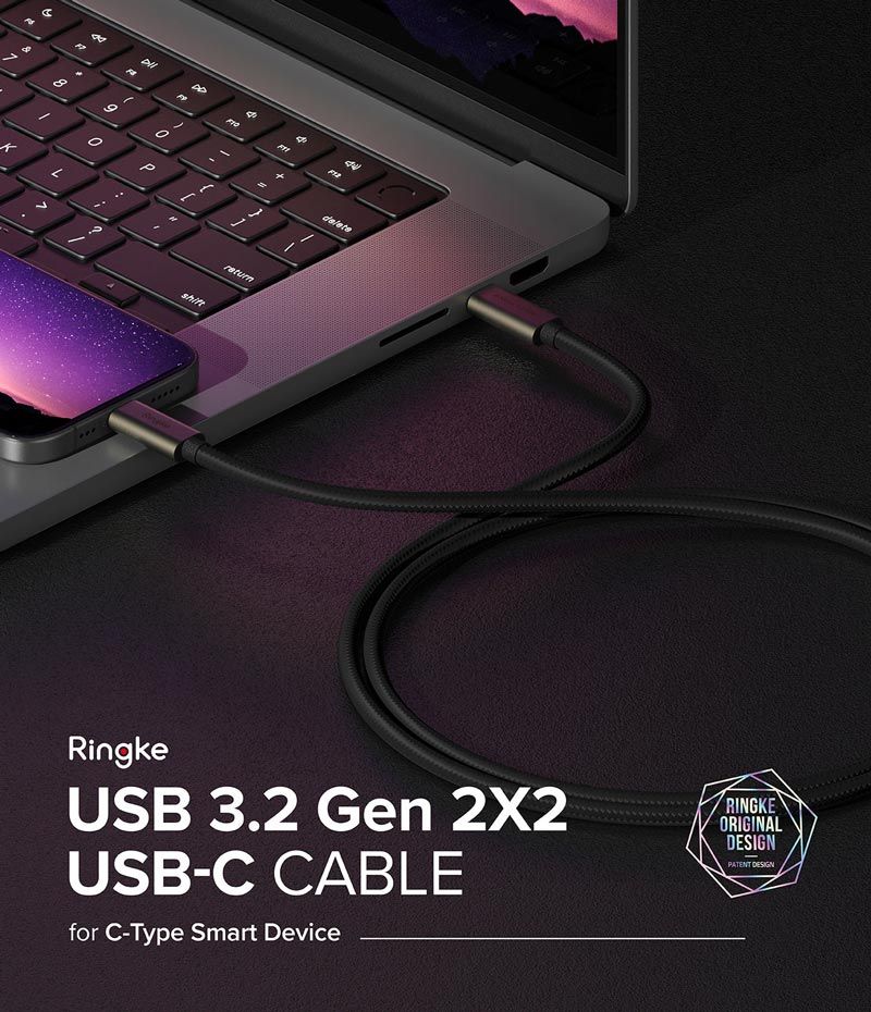 Cáp sạc nhanh 240W RINGKE USB-3.2 Gen 2X2 USB-C Cable