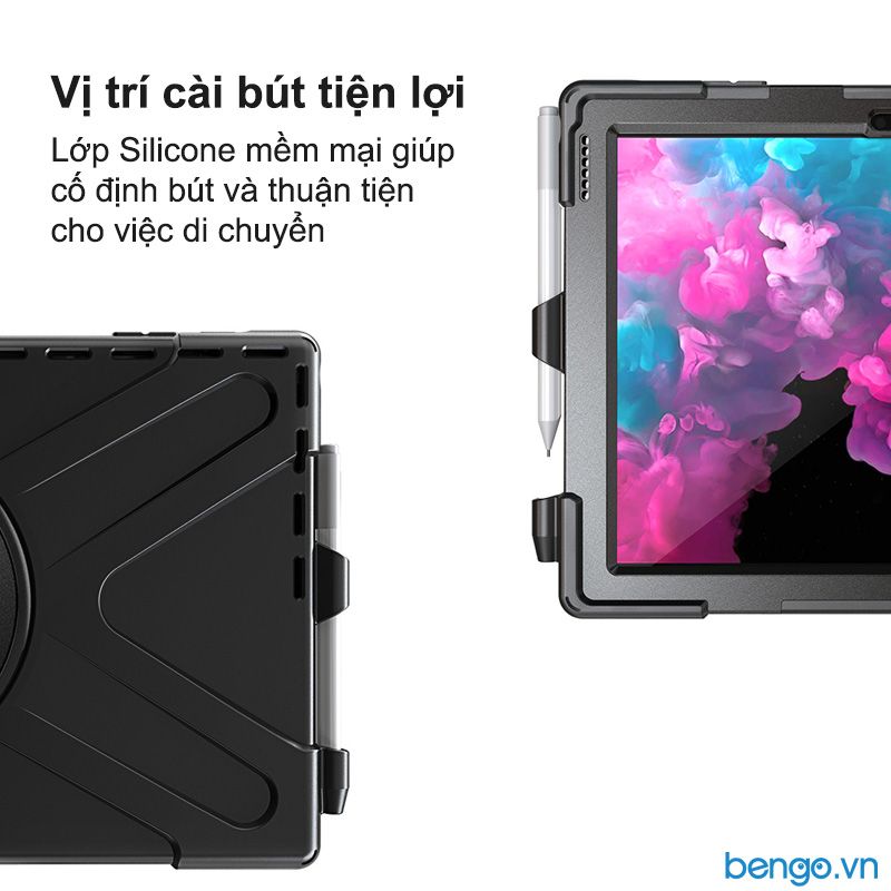 Ốp lưng Microsoft Surface Pro 7/6/5/4 có dây đeo và chân dựng máy