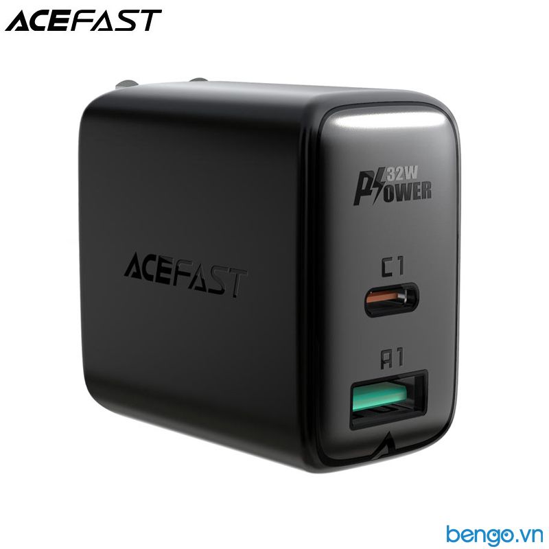 Sạc Nhanh ACEFAST A7 PD3.0 32W 2 Cổng USB-C+ USB-A (US) - Bảo Hành 24 Tháng