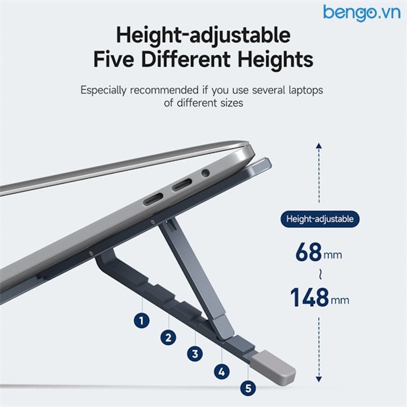 Giá đỡ laptop DuxDucis X-Shape Folding Laptop Stand - Silver