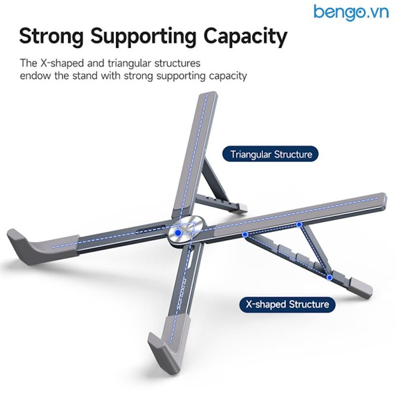 Giá đỡ laptop DuxDucis X-Shape Folding Laptop Stand - Silver