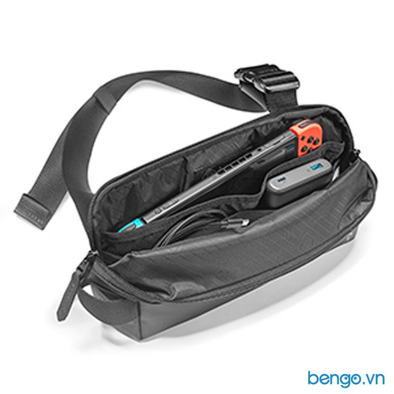 Túi Đeo Chéo TOMTOC (USA) Lightweight Codura Sling Bag Black - H02-A04D