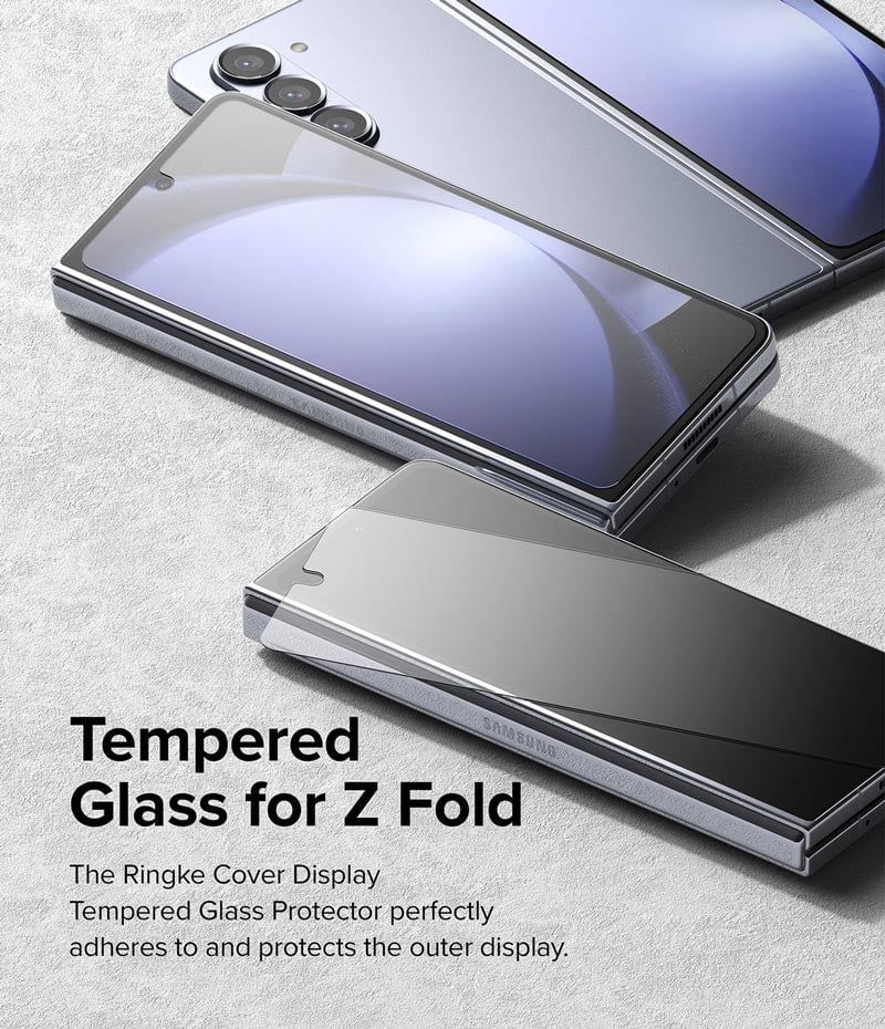 Dán cường lực Samsung Galaxy Z Fold 5 Ringke Cover Display Tempered Glass (Màn hình ngoài)