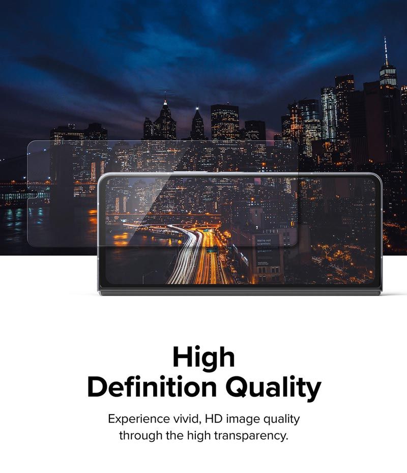 Dán cường lực Samsung Galaxy Z Fold 5 Ringke Cover Display Tempered Glass (Màn hình ngoài)