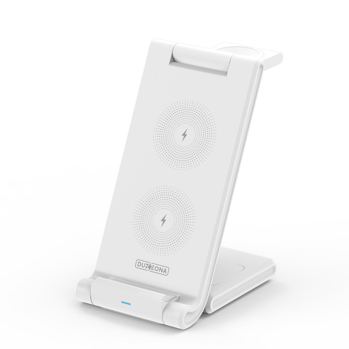 Duzzona W10-A Folding 3-in-1 Wireless Charger Stand 15W for iPhone / AirPods / Apple Watch