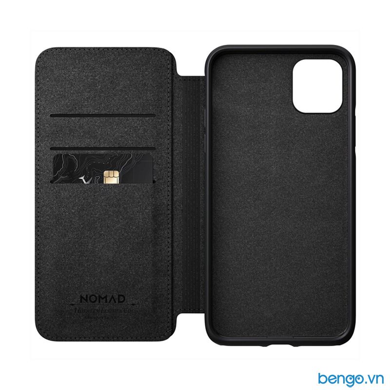 Bao da iPhone 11 Pro Max NOMAD Rugged Folio Horween Leather